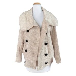 INGNI Women’s Dolman Sleeves Beige Teddy Jacket Size S/M
